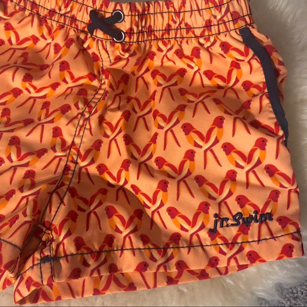 Jr.Swim Orange Parrot Swim Trunks